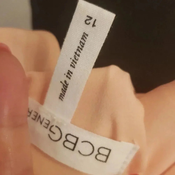 BCBG generation gorgeous peach dress size 12 NWOT - Picture 7 of 8